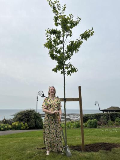 Coronation tree planted by the mayor