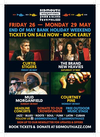 2023 SIDMOUTH INTERNATIONAL JAZZ & BLUES FESTIVAL - Thursday 25 to Monday 29 May