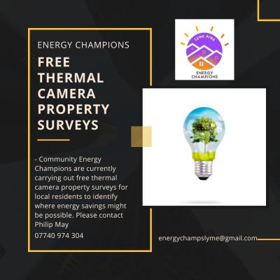 Free thermal camera property surveys for residents of Lyme Regis, Uplyme & Charmouth