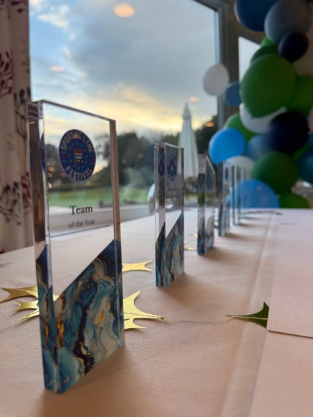 Sporting Lyme Awards on the table at the event
