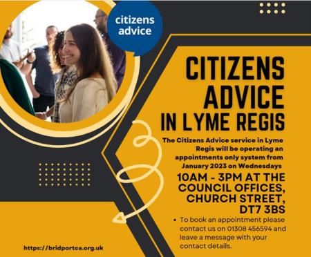 Changes to the Citizens Advice service in Lyme Regis