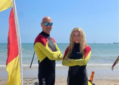Lifeguards at the beach