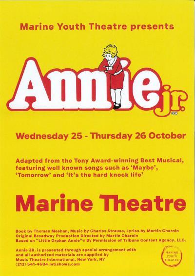 Marine Youth Theatre presents Annie Jr. 