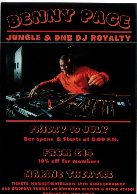 Benny Page Jungle and DNB DJ Royalty at the Marine Theatre