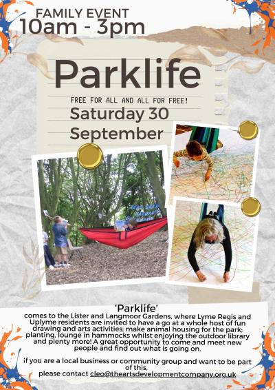 Parklife Family Evening 10am-3pm, 30th September 2023