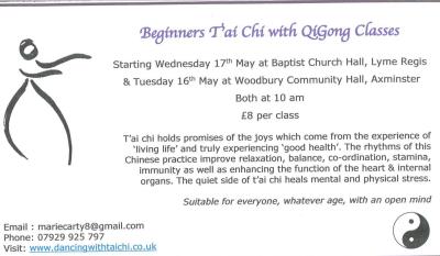 Beginners Tai Chi with QiGong Classes