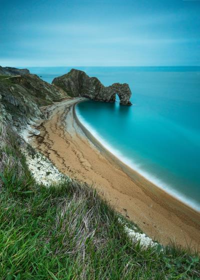 Durdle Door bay at Lulworth Cove