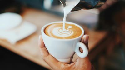 cup of coffee on a table