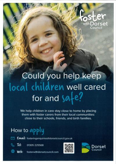 fostering in dorset, information poster