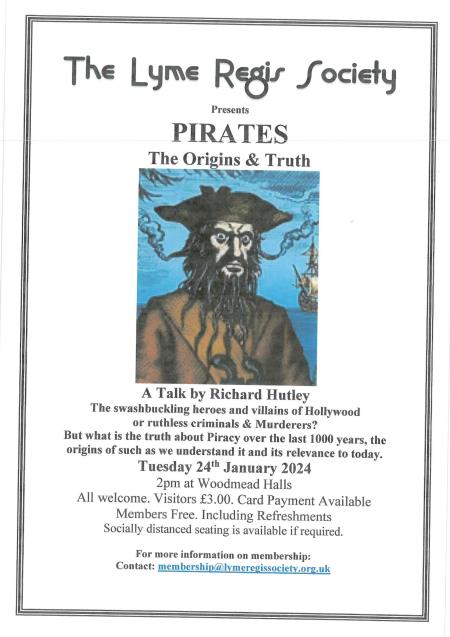The Lyme Regis Society presents a talk about Pirates 