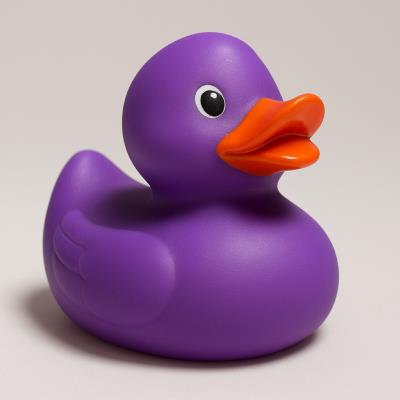 Purple rubber duck for Pancreatic Cancer UK