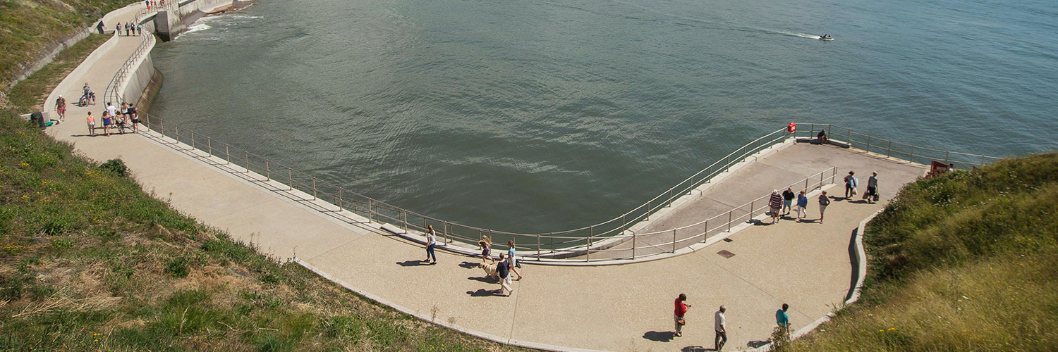 Church cliff sea wall