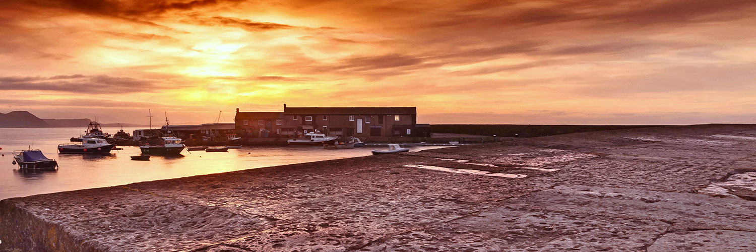 Cobbs buildings at sunrise