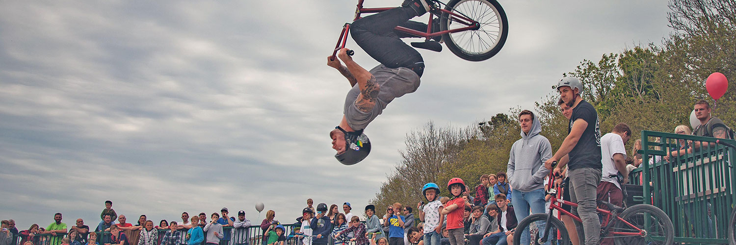 bmx skatepark backflip