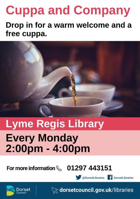 Cuppa and Company at Lyme Regis Library 