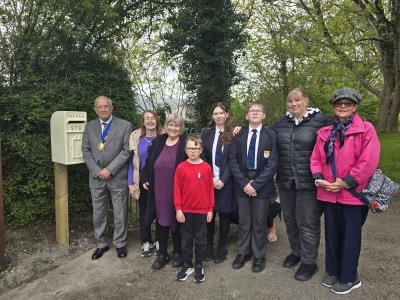 Lyme Regis Cemetery postbox helping those struggling with grief